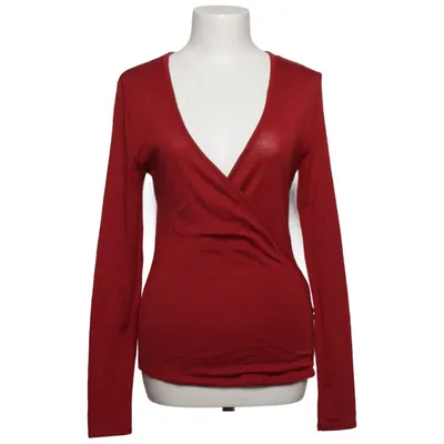 Wrap top (Red) from Balmain Silk, Wool
