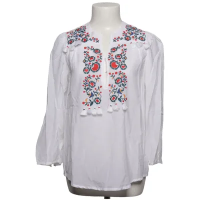 Blouse (Wit, Meerkleurig) van Antik Batik Katoen, Polyester, Viscose
