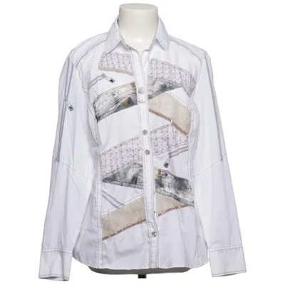 Shirt (White, Beige, Brown) from Just White Cotton, Polyester