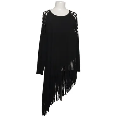 Blouse (Black) from Shein Curve Elastane, Polyester