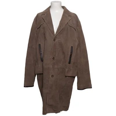 Leren jas (Bruin) van JCC Collection Leer, Polyester, Viscose, Wol