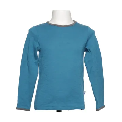 Langærmet t-shirt (Blå) fra Finkid Bomuld, Polyamid, Uld