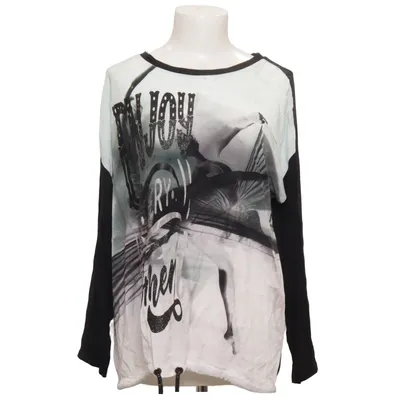 Top (Black, Multicolored) from Public Elastane, Viscose