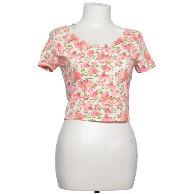 Crop top (Pink, Hvid, Grøn) fra Divided by H&M Bomuld, Elastan