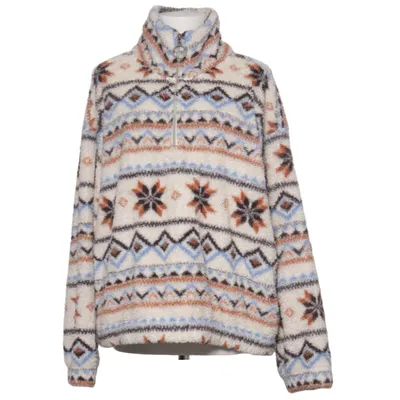 Fleecetröja (Vit, Flerfärgad) från Hunkemöller Polyester