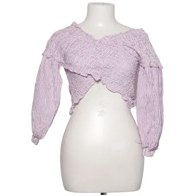Crop Top (Pink, Weiß) von Urban Revivo Baumwolle, Polyester