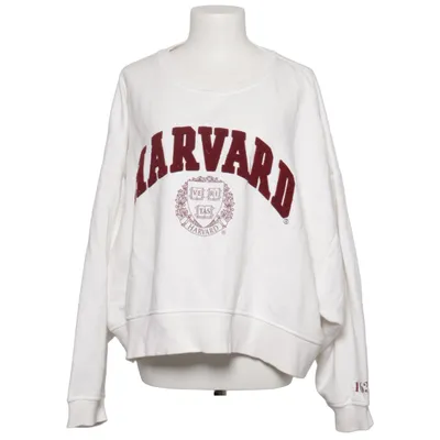 Collegetröja (Vit, Röd) från Harvard Bomull, Polyester