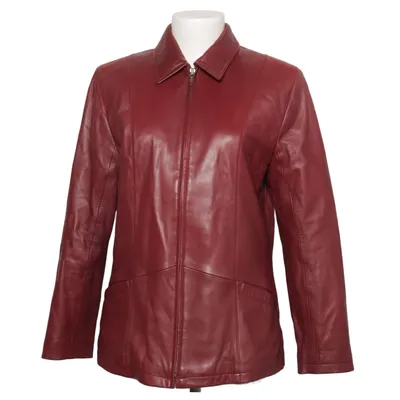 Läderjacka (Röd) från Maddox Skinn, Polyester