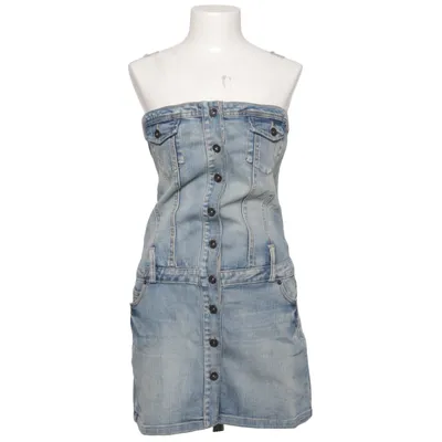 Denim jurk (Blauw) van Nice Denim Katoen, Elastaan