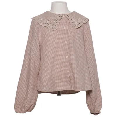 Blouse (Beige) van Zara Katoen, Polyester