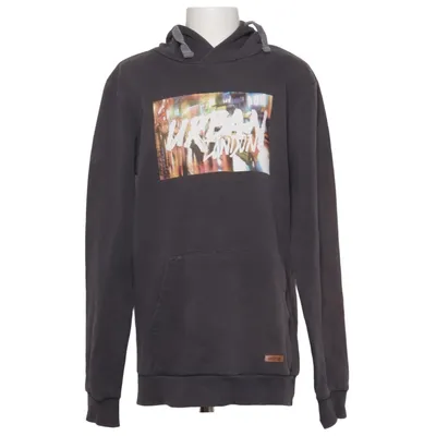 Hoodie (Gray, Multicolored) from Fitz Cotton, Polyester