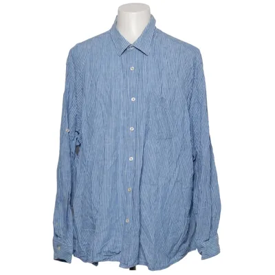 Skjorte (Blå, Hvid) fra Eddie Bauer Bomuld, Linned
