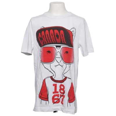 T-shirt (Vit, Röd) från Joe Fresh Bomull
