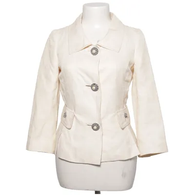 Blazer (Beige) from Dolce & Gabbana Cotton, Cupro, Silk, Viscose