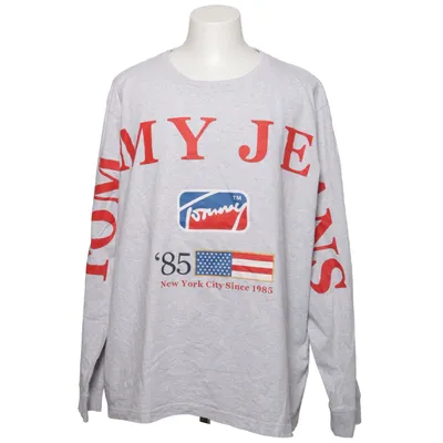 Långärmad t-shirt (Grå, Röd, Blå, Vit) från Tommy Hilfiger Jeans Bomull