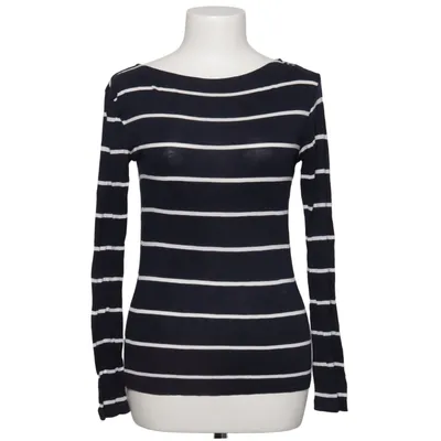 Long sleeve T-shirt (Blue, White) from H&M Basic Elastane, Viscose