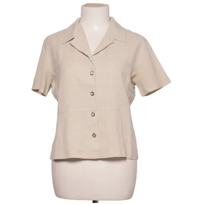 Kortärmad skjorta (Beige) från Wallis Petite Polyester, Viskos