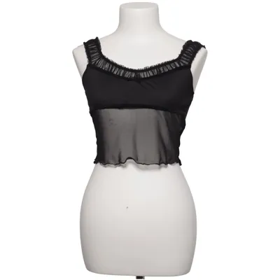 Crop top (Svart) från Urban Outfitters Elastan, Polyester
