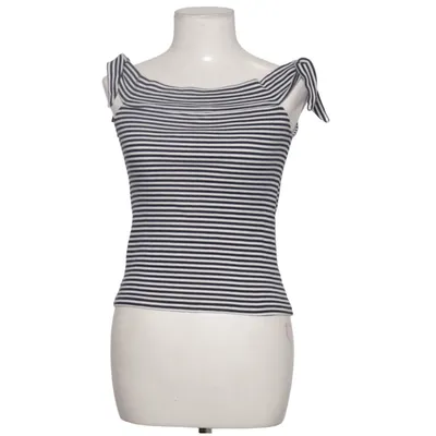 Top (Zwart, Wit) van Mango Basics Katoen, Elastaan