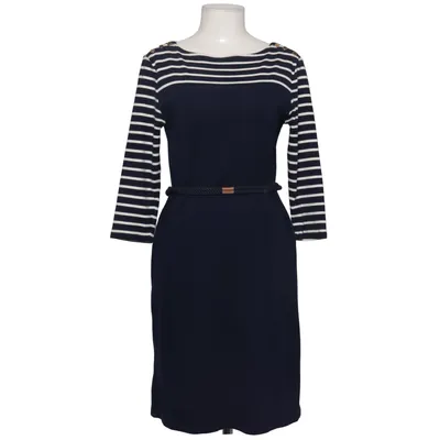 Dress (Blue, White) from Lauren Ralph Lauren Cotton, Faux leather