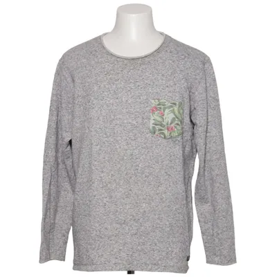 Collegetröja (Grå, Flerfärgad) från Originals by Jack & Jones Bomull, Linne, Polyester