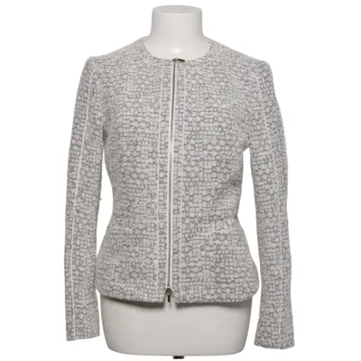 Jakke (Grå, Hvid) fra Boss Bomuld, Cupro, Elastan, Linned, Polyamid, Polyester