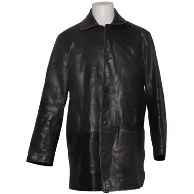 Leather coat (Black) from Gipsy by Mauritius Leather, Polyester