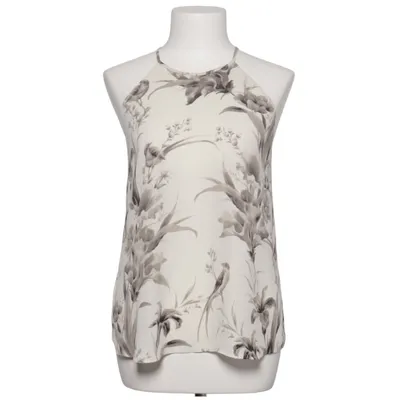 Haut dos-nu (Blanc, Gris) de Ann Taylor Loft Polyester