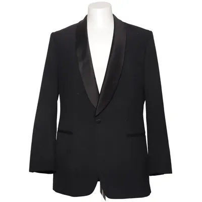Tuxedo jacket (Black) from Tailor & Son Polyester, Viscose, Wool
