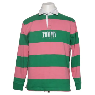Rugbytrøje (Pink, Grøn, Hvid) fra Tommy Hilfiger Jeans Bomuld