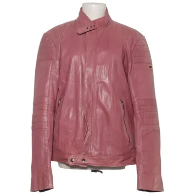 Læderjakke (Pink) fra JCC Collection Læder, Polyester