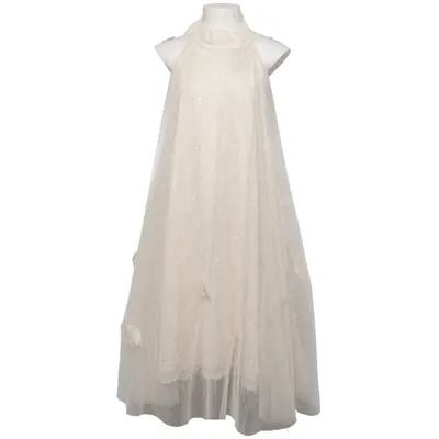Halterneck-kjole (Beige)