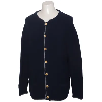 Cardigan (Blauw) van Andrea Fenzi Kasjmier, Merinowol