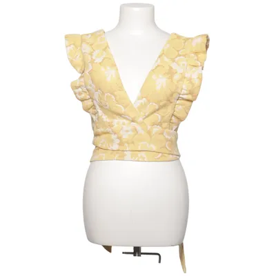 Blouse (Jaune, Blanc) de Sézane Coton, Polyester, Viscose