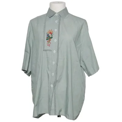 Kortärmad skjorta (Grön, Vit) från gede Bomull