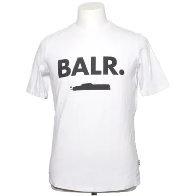 T-shirt (Hvid, Sort) fra Balr. Bomuld, Elastan