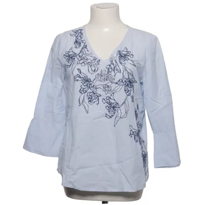 Blouse (Blue, White, Multicolored) from Bonita Cotton