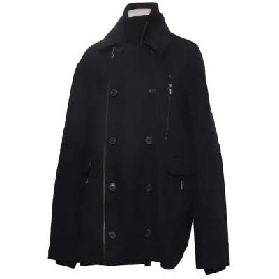 Pea coat (Gray) from URBNDIST Polyamide, Polyester, Wool