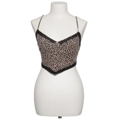 Crop top (Beige, Sort) fra Subdued