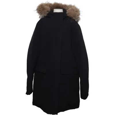 Parka (Blue) from Bomboogie Cotton, Down, Feather, Fur, Polyester