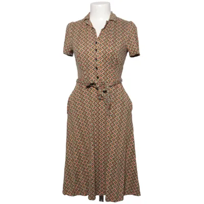 Kleid (Braun, Grün, Mehrfarbig) von King Louie Elasthan, Viskose