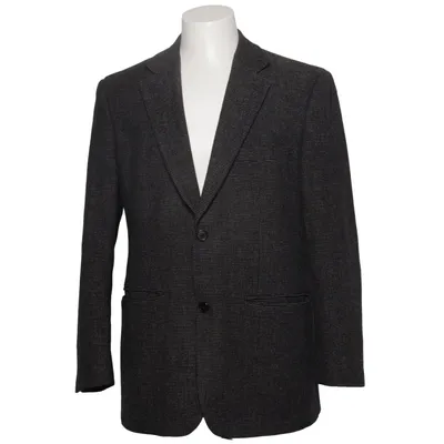 Blazer (Black, White) from Werther Cashmere, Polyester, Viscose, Wool