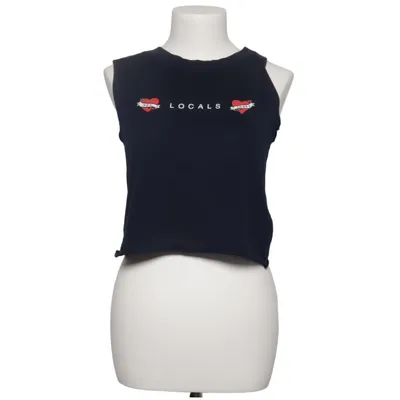 Crop top (Blå) fra Bershka_BSKGIRL Bomuld