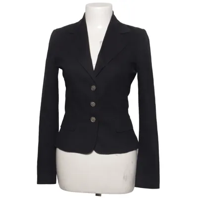 Blazer (Sort) fra Dolce & Gabbana Bomuld, Cupro, Elastan, Viscose