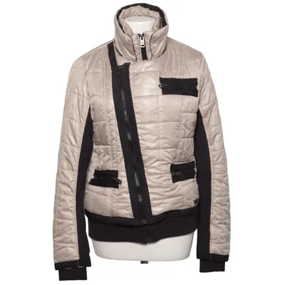 Jacket (Beige, Black) from Stitch & Soul Cotton, Elastane, Polyester