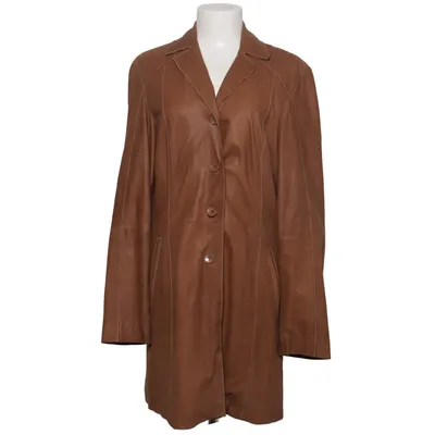 Leather coat (Brown) from Mauritius Leather, Polyester