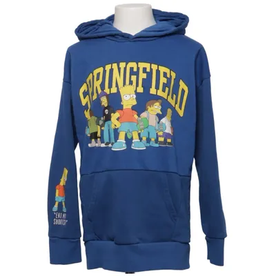 Huvtröja (Blå, Gul, Flerfärgad) från The Simpsons Bomull, Polyester
