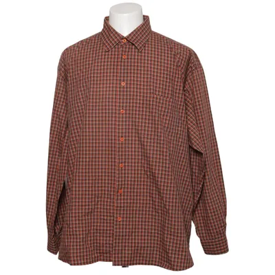 Skjorte (Brun, Orange, Hvid) fra Henry Morell