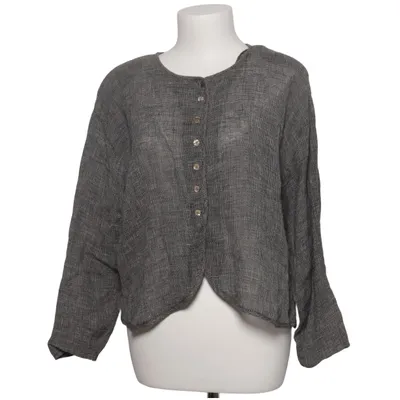 Cardigan (Grijs) van Hopsack Leer