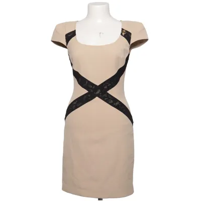 Klänning (Beige, Svart) från Cavalli Class Elastan, Polyester, Viskos